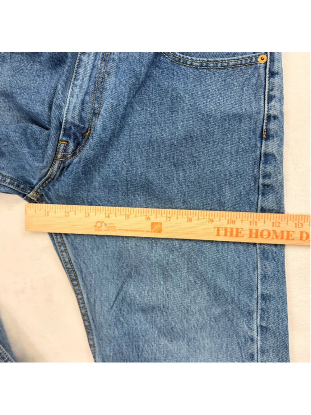 Men's Levi's 505 33x32 Regular Fit Straight Leg Jeans Blue